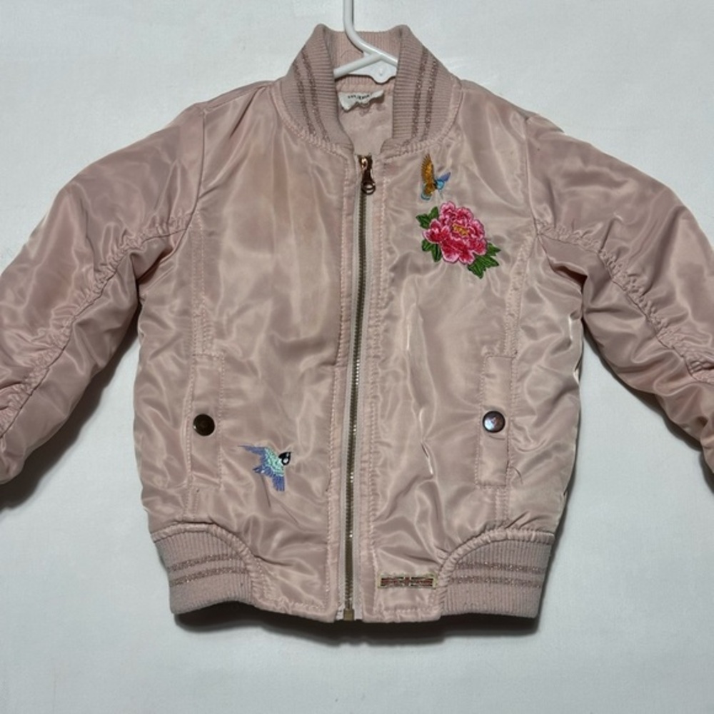 Hudson Jeans Blush Pink Bomber Jacket